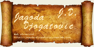 Jagoda Đogatović vizit kartica